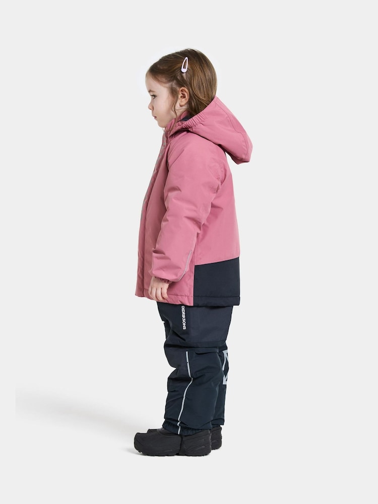 Didriksons Pink Talvi Kids Waterproof Coat - Image 2 of 4