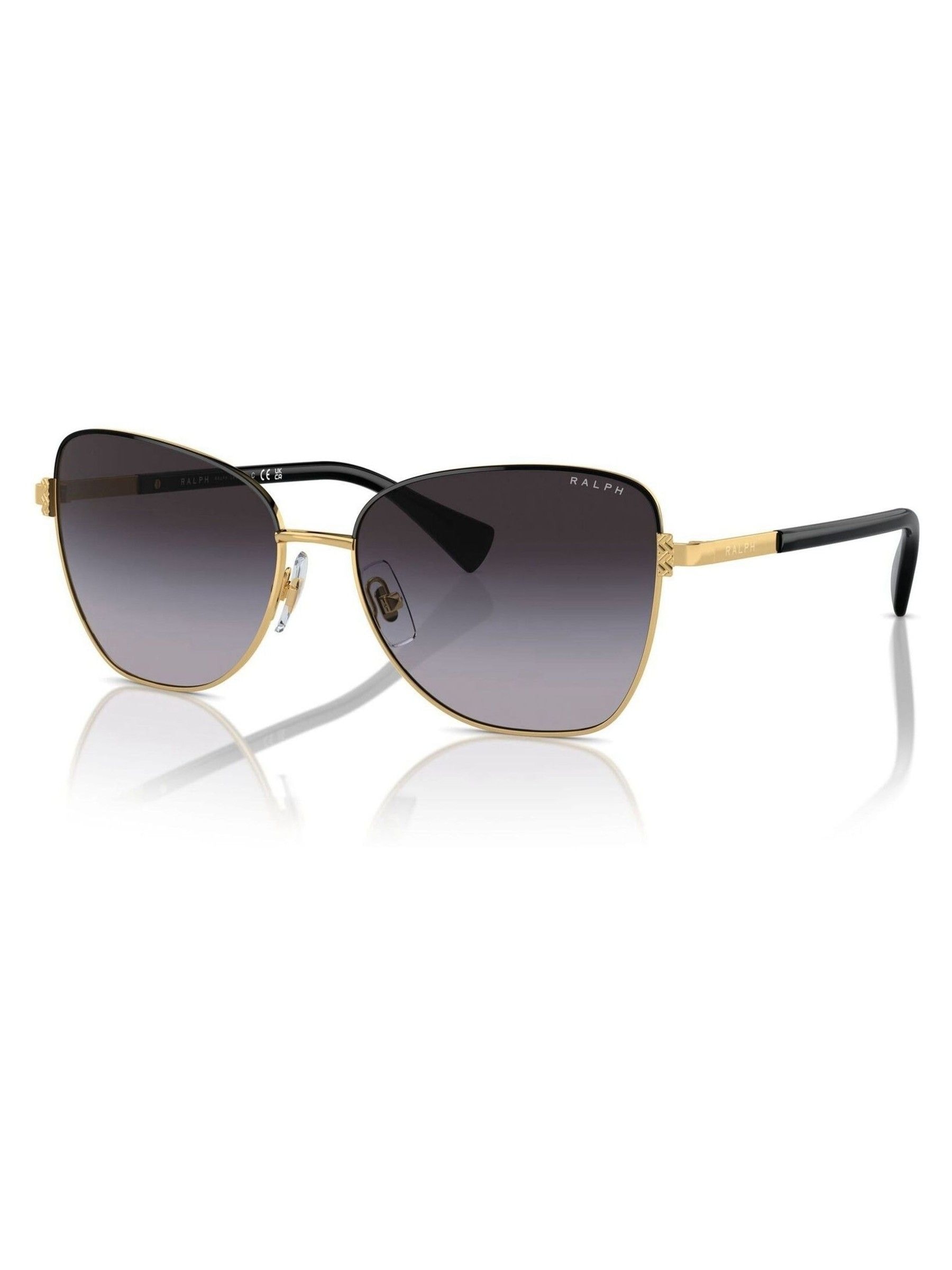 Ralph By Ralph Lauren Women's Gold Ra4146 Butterfly Sunglasses - Image 1