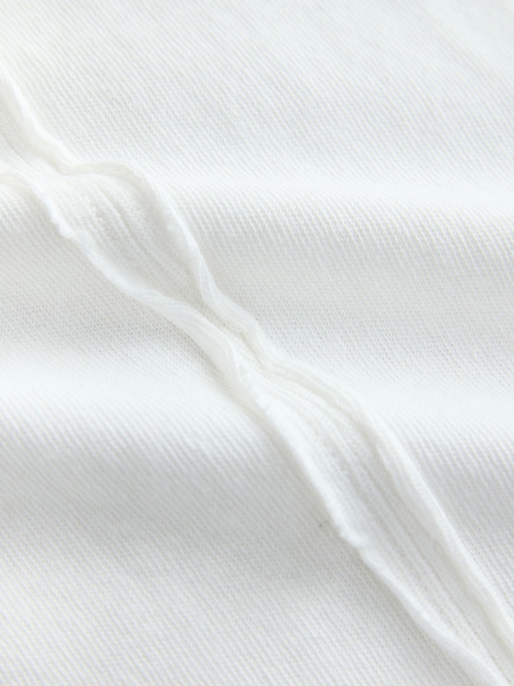 White Raw Seam Detail Thick Strap Vest - Image 8 of 8