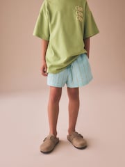 Blue/ White Stripe Pullon Shorts (3-16yrs) - Image 1 of 8