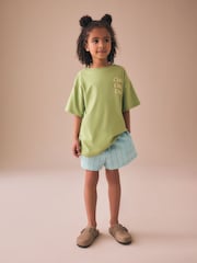 Blue/ White Stripe Pullon Shorts (3-16yrs) - Image 2 of 8