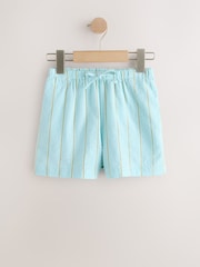 Blue/ White Stripe Pullon Shorts (3-16yrs) - Image 5 of 8