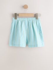 Blue/ White Stripe Pullon Shorts (3-16yrs) - Image 6 of 8