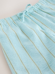 Blue/ White Stripe Pullon Shorts (3-16yrs) - Image 8 of 8