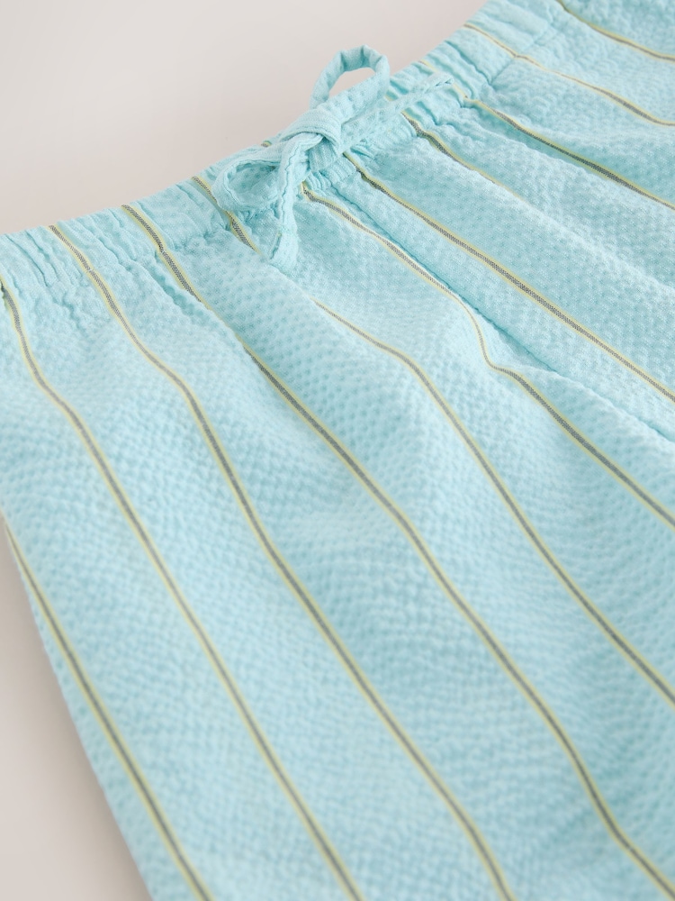 Blue/ White Stripe Pullon Shorts (3-16yrs) - Image 8 of 8