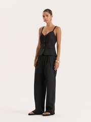 4th & Reckless Black Banksie Waistcoat - Image 1 of 4