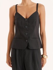 4th & Reckless Black Banksie Waistcoat - Image 2 of 4