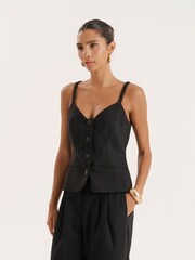 4th & Reckless Black Banksie Waistcoat - Image 3 of 4