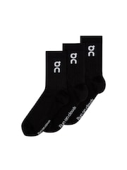 On Black 3 Pack High Logo Socks - Image 1 of 4