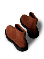 Calvin Klein Brown Suede Chelsea Boots - Image 4 of 6
