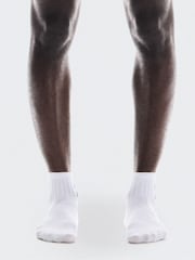 On White 3 Pack Mid Logo Socks - Image 2 of 4