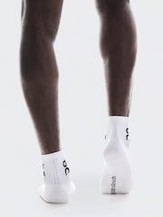 On White 3 Pack Mid Logo Socks - Image 3 of 4