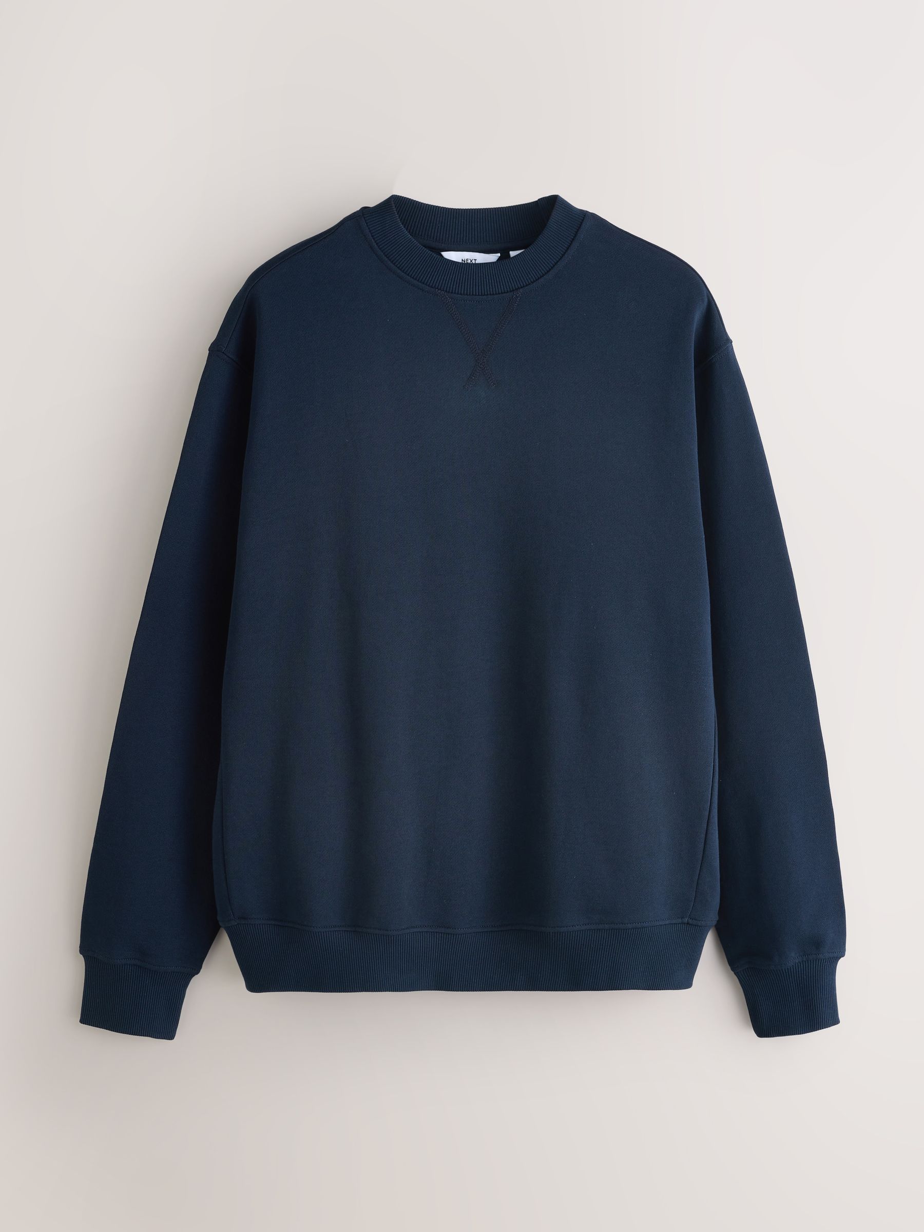 トップス everyone luxury cotton crew neck navy Buy Navy Blue Cotton Rich Lightweight Jersey Crew Sweatshirt from