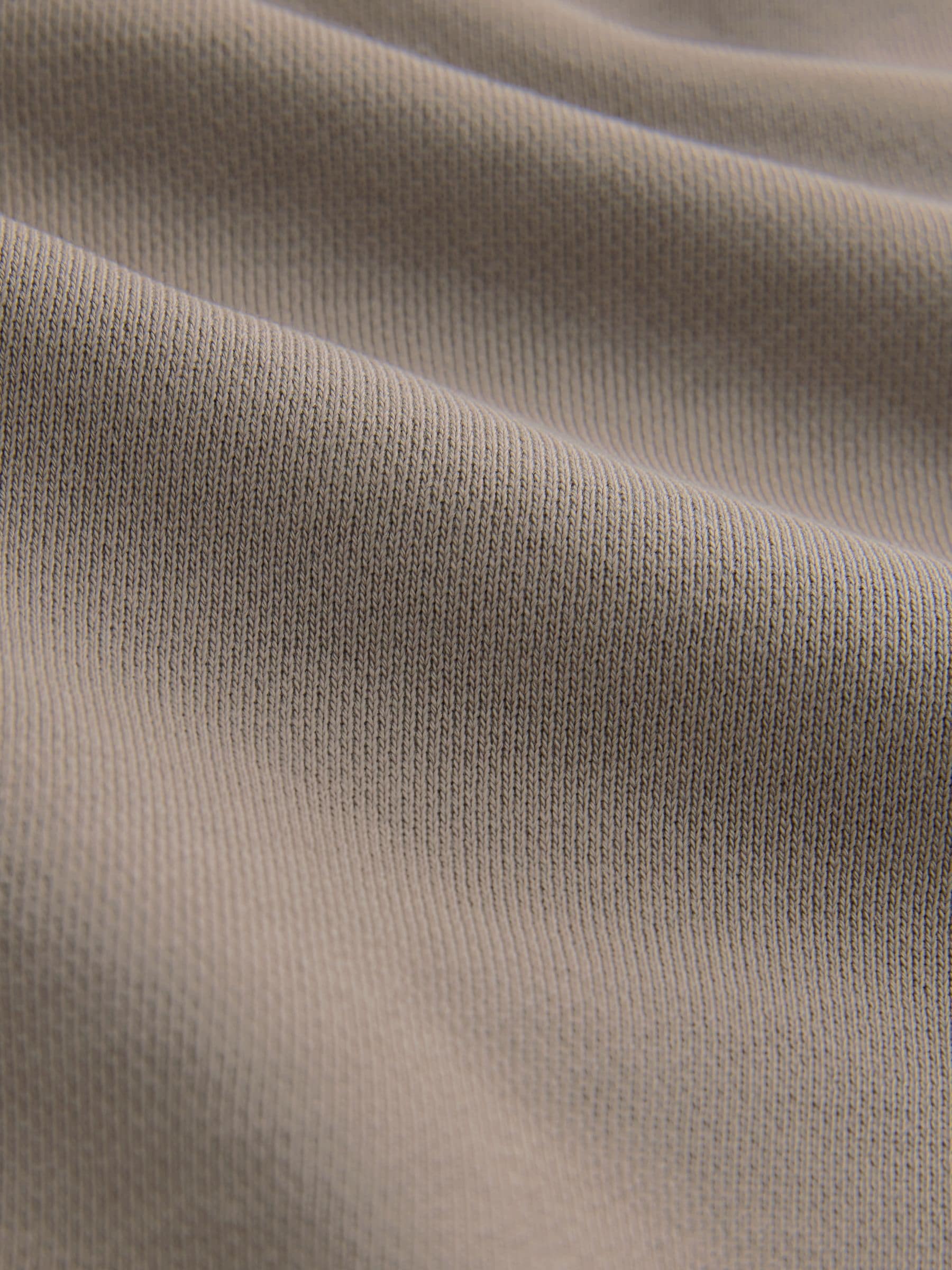Buy Neutral Stone Cotton Rich Lightweight Jersey Quarter Zip