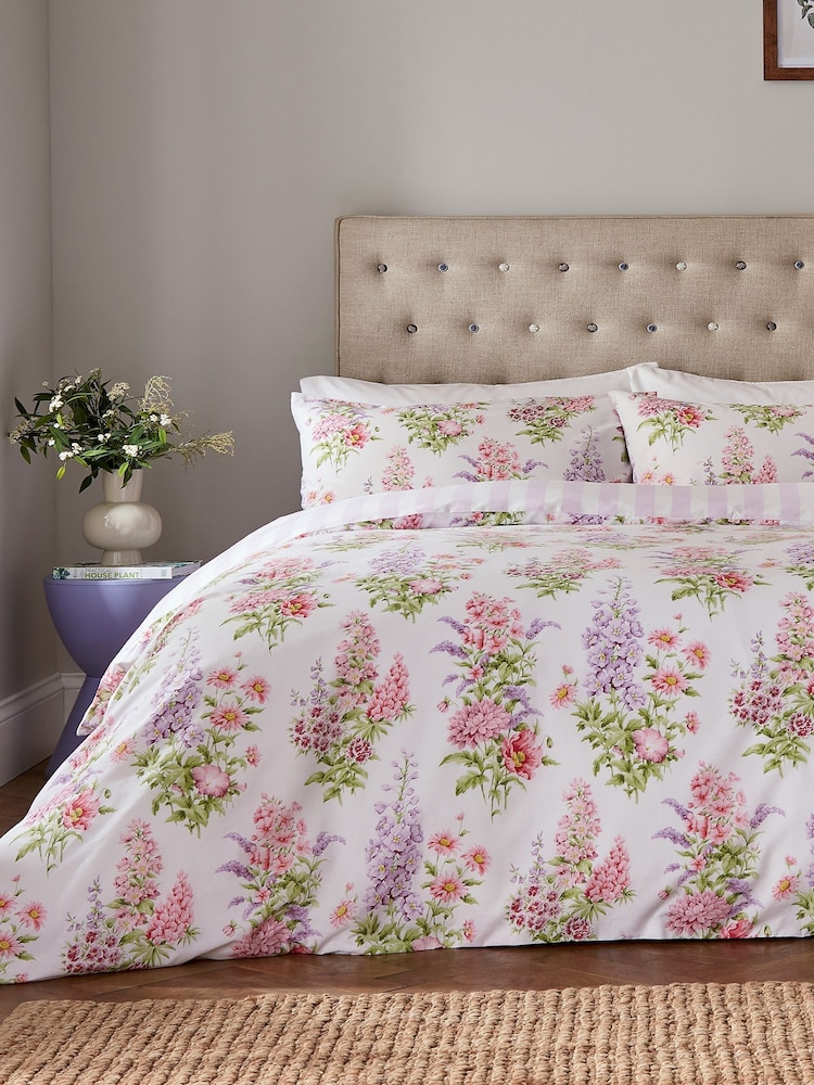 Helena Springfield Lilac Spring Green Delphinium Duvet Set - Image 1 of 5