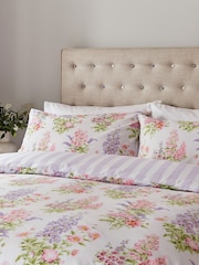 Helena Springfield Lilac Spring Green Delphinium Duvet Set - Image 3 of 5
