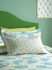 Land & Shore Green Orchard Cotton Cushion - Image 1 of 5