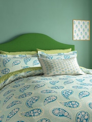 Land & Shore Green Orchard Cotton Cushion - Image 2 of 5