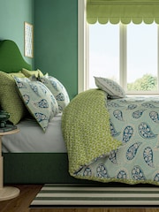 Land & Shore Green Orchard Cotton Cushion - Image 3 of 5