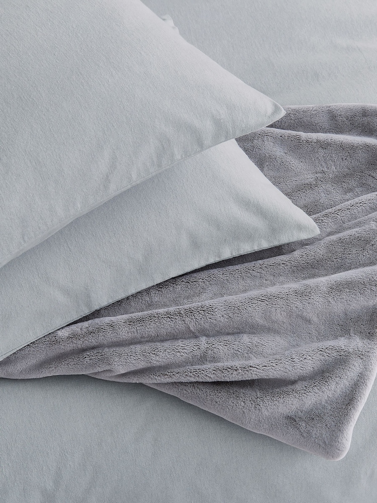 Helena Springfield Grey Cosy Throw - Image 1 of 3 Helena Springfield Grey Cosy Throw - Image 1 of 3