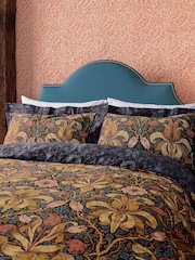 Morris & Co Navy Spring Thicket 220 TC Cotton Duvet Set - Image 4 of 6