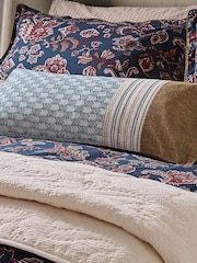 Bedeck of Belfast Deep Teal Tan Avero Cushion - Image 1 of 5