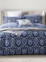 Bedeck of Belfast Navy Blue Ellis Woven Throw - Image 2 of 5