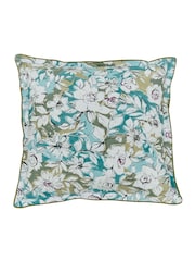 Bedeck of Belfast Blue Green Azmi 200 TC Sq Pillowcases Pair - Image 5 of 5