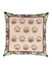 Morris & Co Daisy Tile Cotton Cushion - صورة 5 من 5