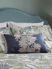 Sanderson Blue Tapestry Tree Cotton Cushion - Image 2 of 5