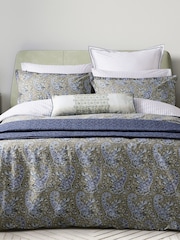 Bedeck of Belfast Blue Green Elara 200 TC Sq Pillowcase Pair - Image 1 of 6