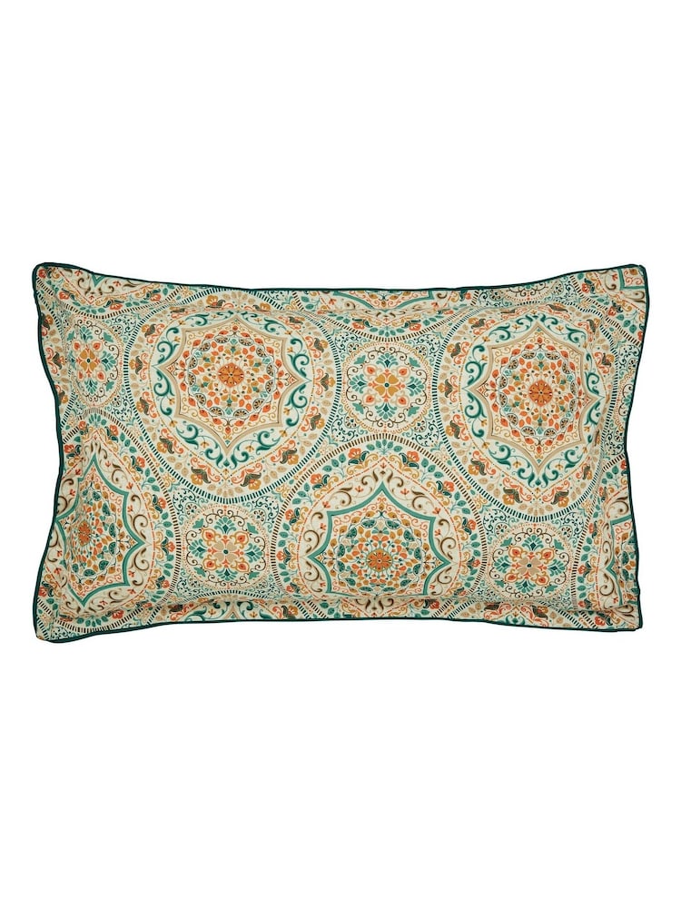 Bedeck of Belfast Gold/Teal Addison 200 Thread Count Duvet Set - Image 6 of 6 Bedeck of Belfast Gold/Teal Addison 200 Thread Count Duvet Set - Image 6 of 6