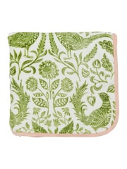 Helena Springfield Green Pink Pheasant Cosy Fleece Throw - Image 4 of 4