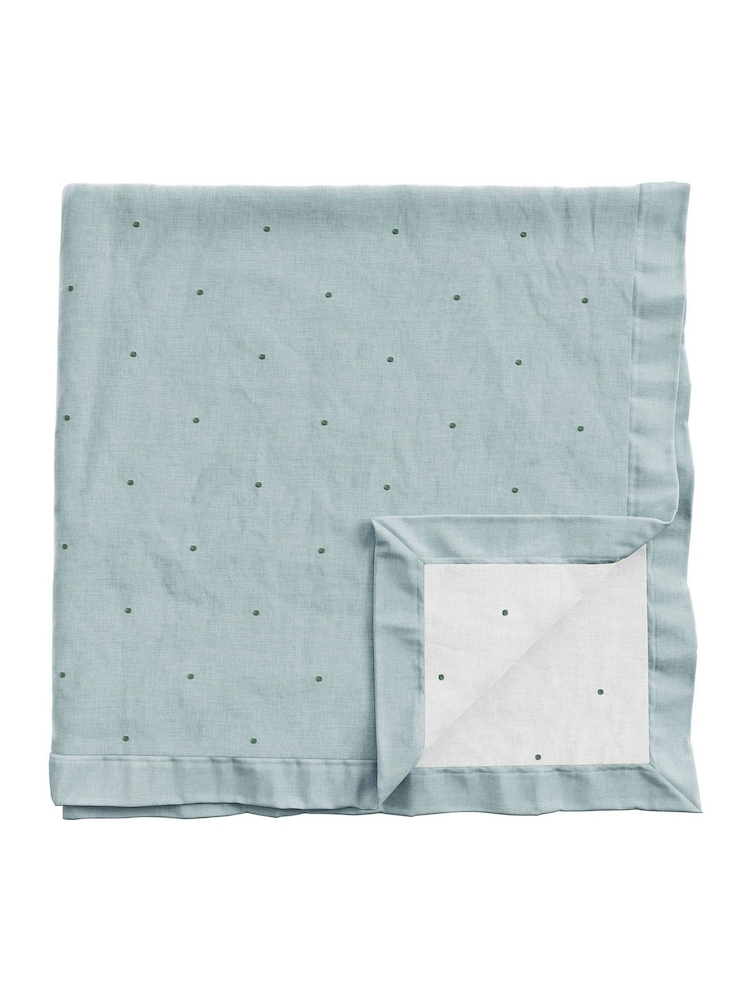 Bedeck of Belfast Duck Egg Sybil Quilted Throw - Image 4 of 4 Bedeck of Belfast Duck Egg Sybil Quilted Throw - Image 4 of 4