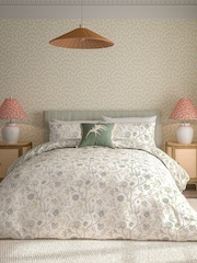 Sanderson Green Solaine 100% Cotton Duvet Set - Image 2 of 6