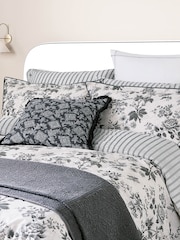 Bedeck of Belfast Chalk Charcoal Florence Cotton Cushion - Image 2 of 6