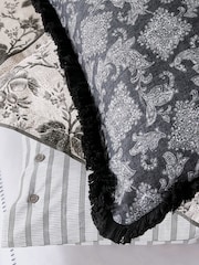 Bedeck of Belfast Chalk Charcoal Florence Cotton Cushion - Image 4 of 6