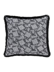 Bedeck of Belfast Chalk Charcoal Florence Cotton Cushion - Image 5 of 6