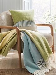 Land & Shore Green Landscape Cosy Knit Cushion - Image 2 of 3