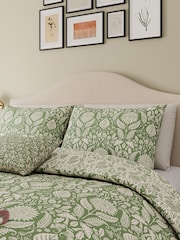Helena Springfield Green Sunflowers 100% Cotton Duvet Set - Image 3 of 5