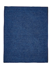 Bedeck of Belfast Set of 2 Midnight Navy Saja Stripe 100% Cotton Placemats - Image 2 of 3