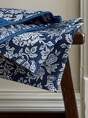 Bedeck of Belfast Set of 2 Midnight Navy Saja Stripe 100% Cotton Tea Towels - Image 1 of 3