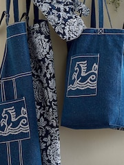 Bedeck of Belfast Midnight Navy Saja 100% Cotton Apron - Image 1 of 6