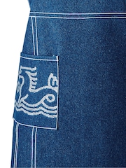 Bedeck of Belfast Midnight Navy Saja 100% Cotton Apron - Image 3 of 6