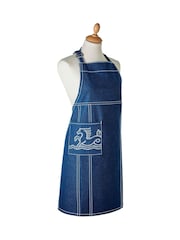 Bedeck of Belfast Midnight Navy Saja 100% Cotton Apron - Image 4 of 6