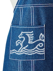 Bedeck of Belfast Midnight Navy Saja 100% Cotton Apron - Image 5 of 6