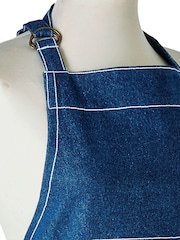 Bedeck of Belfast Midnight Navy Saja 100% Cotton Apron - Image 6 of 6