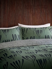 Helena Springfield Green Calla 100% Cotton Duvet Set - Image 2 of 5