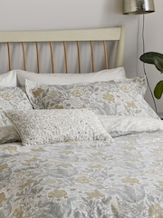 Morris & Co Neutral Compton Cotton Duvet Set - Image 3 of 6