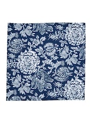 Bedeck of Belfast Set of 4 Midnight Navy Morsan 100% Cotton Napkins - Image 2 of 3